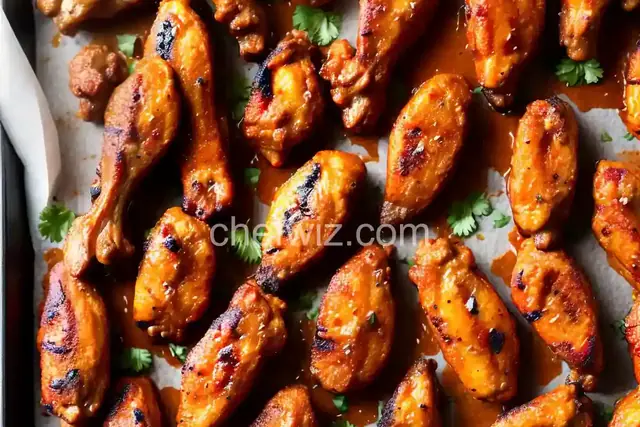 Grilled Sriracha Hot Wings