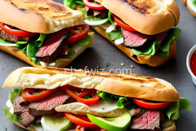 Grilled Steak Banh Miâ€“Style Sandwich Recipe