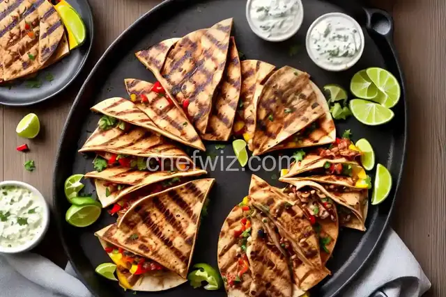 Grilled Steak, Chipotle and Pepper Jack Quesadillas