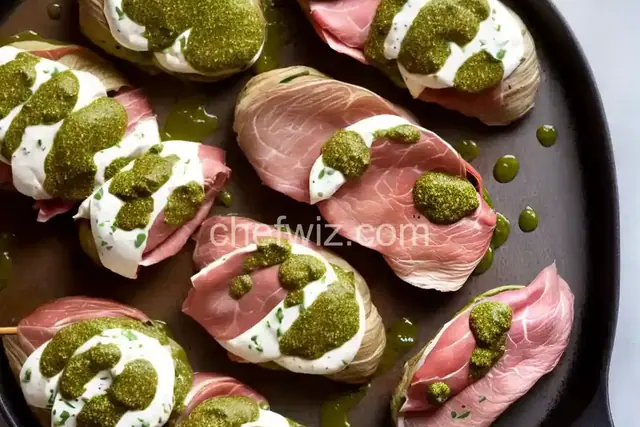 Grilled Stuffed Flank Steak With Pesto, Mozzarella, and Prosciutto Recipe