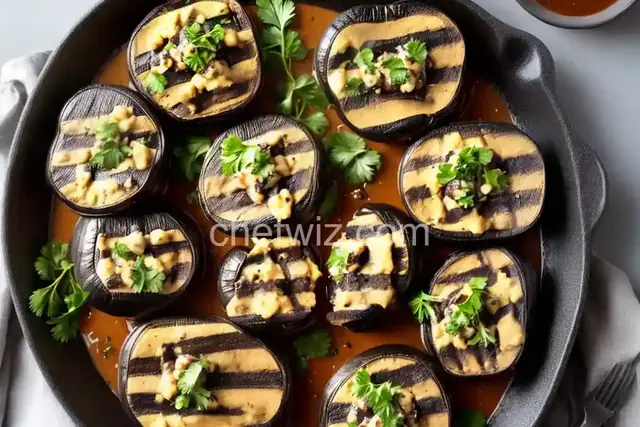 Grilled Stuffed Portobello Mushroom Caps