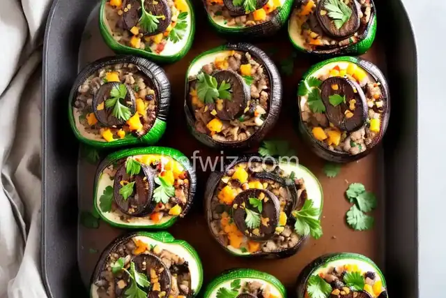 Grilled Stuffed Portobello Mushrooms