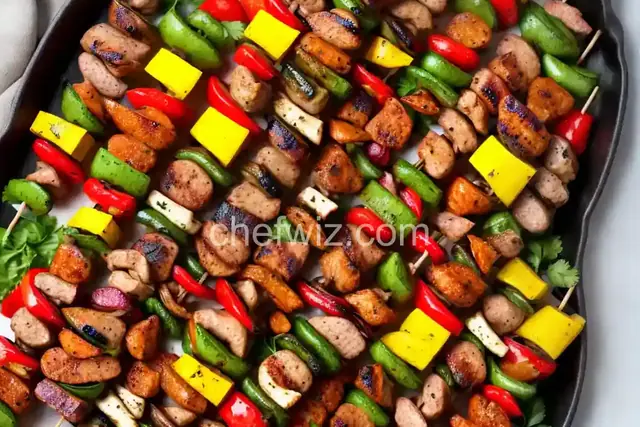 Grilled Turkey Sausage Kabobs