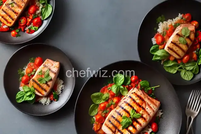 Grilled Wahoo with Tomato Sauce