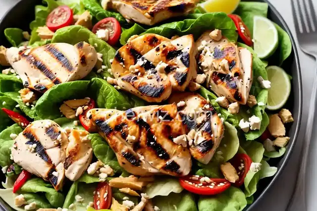 Grilled Wonton Chicken Salad