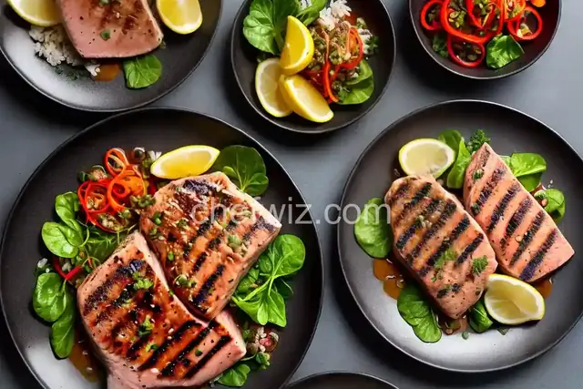 Grilled Yellowfin Tuna with Marinade