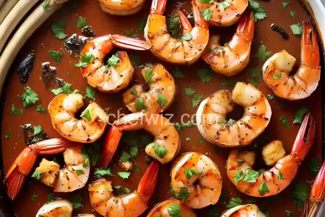 Grilled garlic butter colossal shrimp