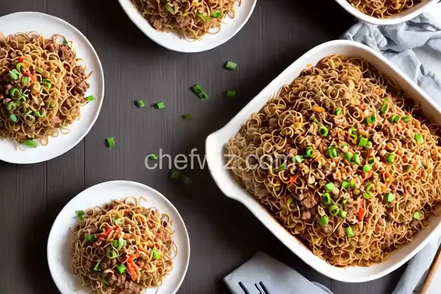 Ground Beef Chow Mein Casserole