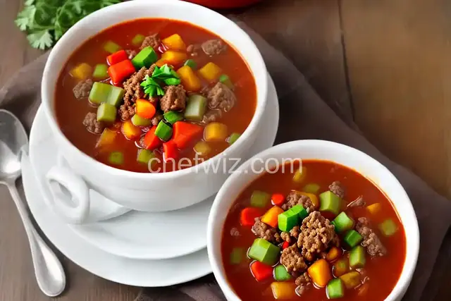 Ground Beef Vegetable Soup