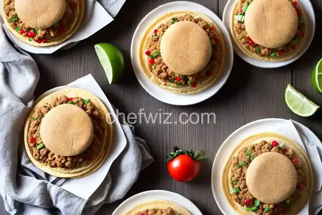 Ground Chicken Taco Burgers