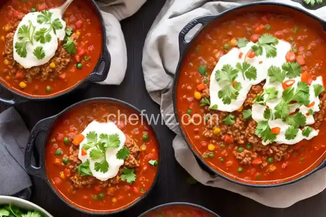 Ground Turkey Enchilada Stew with Quinoa