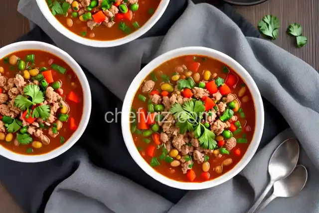 Ground Turkey Soup with Beans
