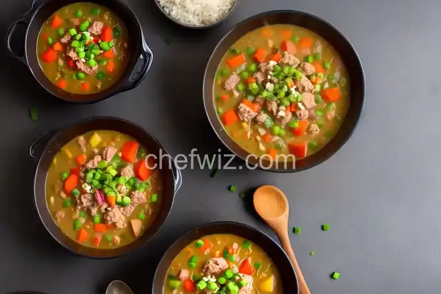 Ground Turkey and Red Potato Veggie Soup