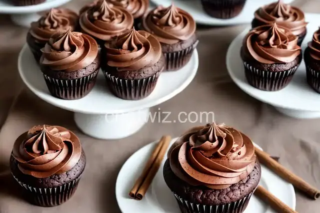 Grownup Chai Chocolate Cupcakes