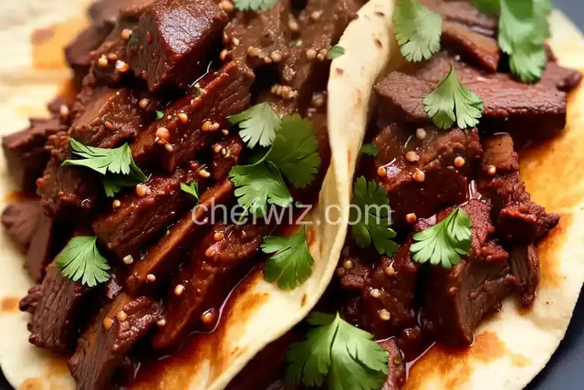 Guajillo-Braised Beef Short Rib Taco