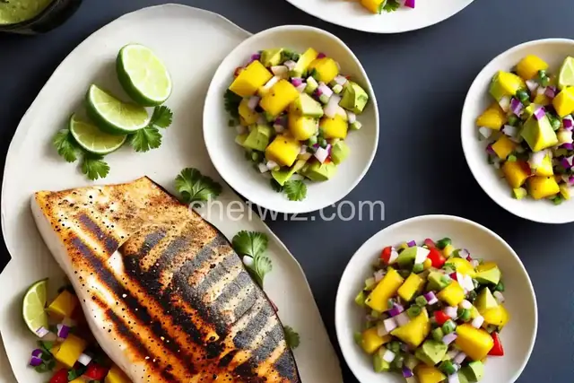 Gwyneth Paltrow's Grilled Halibut with Mango-Avocado Salsa