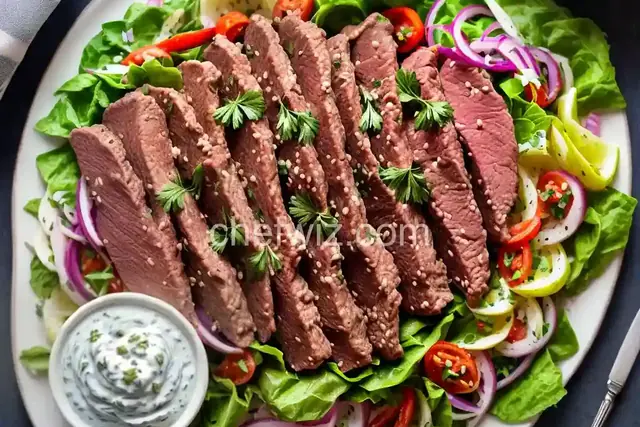 Gyro Meat with Tzatziki Sauce