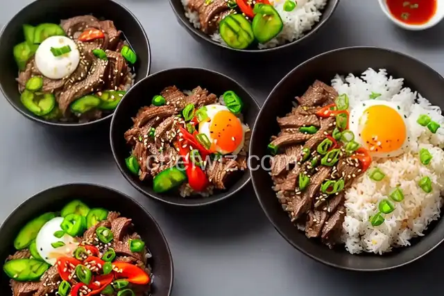 Gyudon (Japanese Simmered Beef and Rice Bowls) Recipe