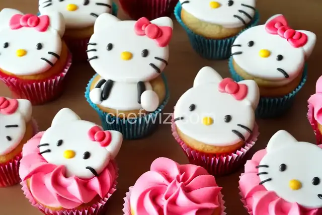 HELLO KITTY CUPCAKES
