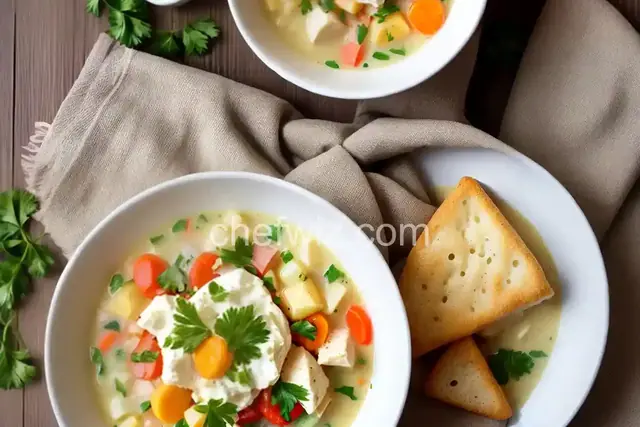 Halibut Chowder with Cream Cheese