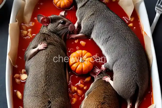 Halloween Bloody Baked Rats