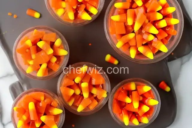 Halloween Candy Corn Jell-O Shots