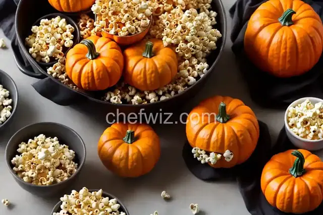 Halloween Popcorn Pumpkins