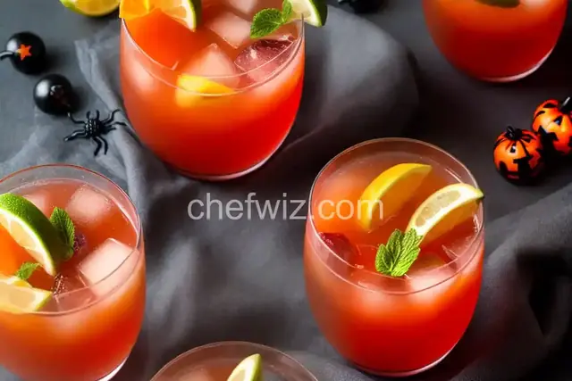 Halloween Punch with Frozen Hand