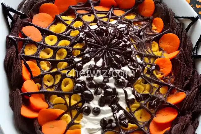 Halloween Spiderweb Layered Dip
