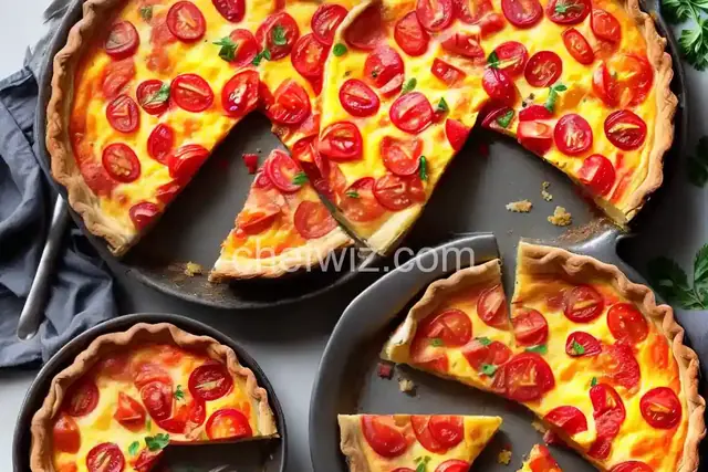 Ham, Tomato and Swiss Quiche