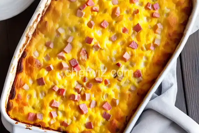 Ham and Cheese Breakfast Casserole