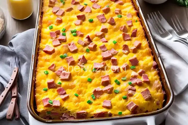 Ham and Cheese Overnight Breakfast Casserole