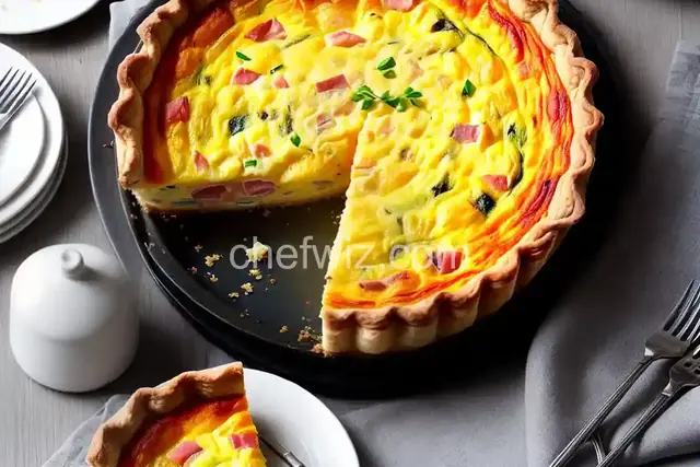 Ham and Gruyere Quiche