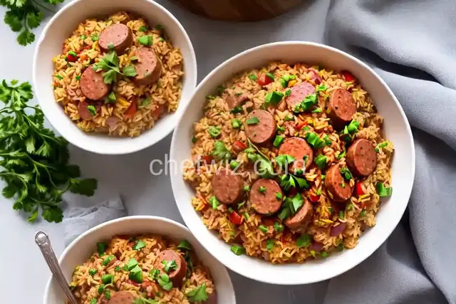 Ham and Sausage Jambalaya