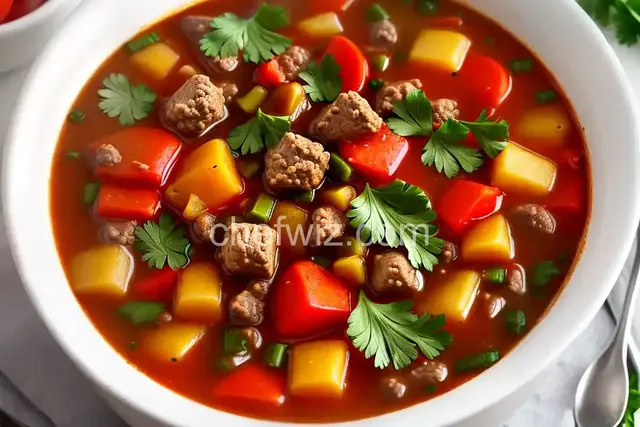 Hamburger Vegetable Soup