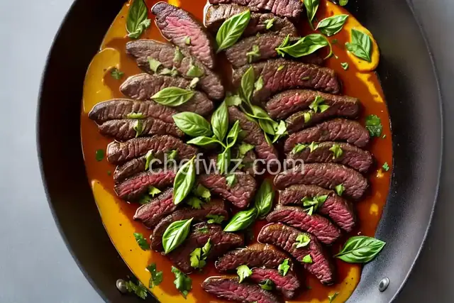 Hanger Steak With Bagna Cauda Pan Sauce Recipe