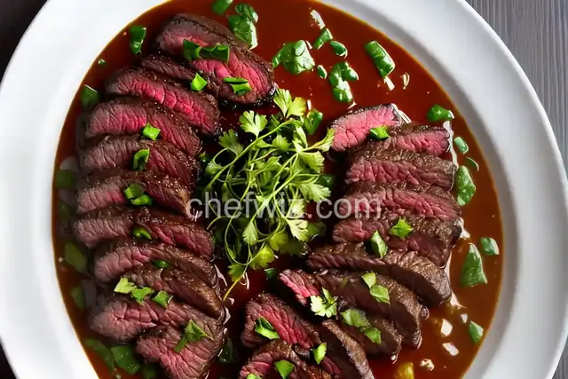 Hanger Steak With Chimol