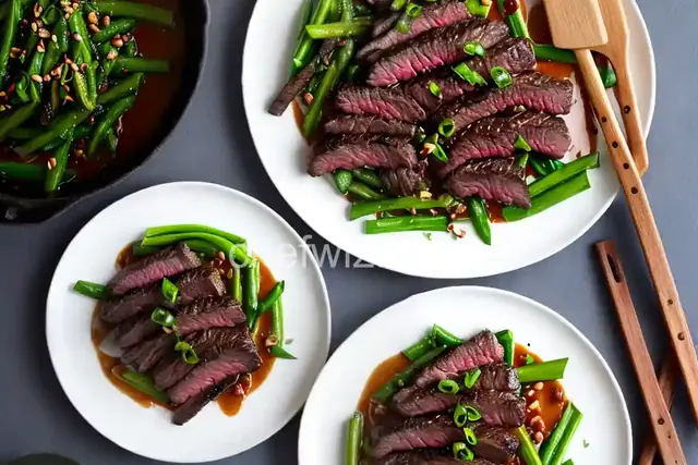 Hanger Steak with Charred Scallion Sauce