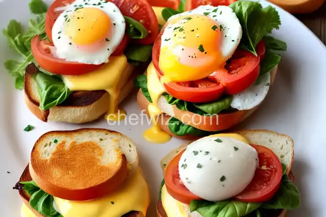 Hangover Easy Eggs Benedict Sandwich