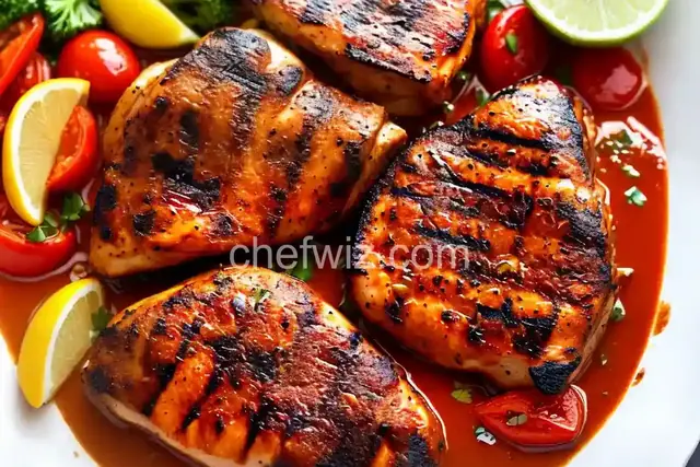 Harissa Marinated Grilled Chicken