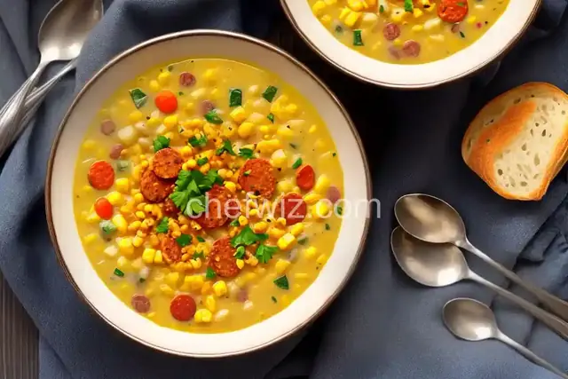 Harvest Corn Chowder with Chorizo