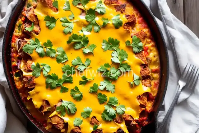 Hatch Chile Relleno Casserole with Ranchero Sauce