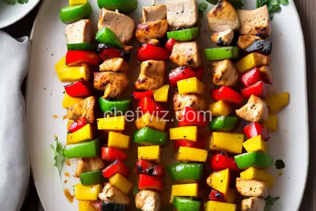 Hawaiian Chicken Skewers