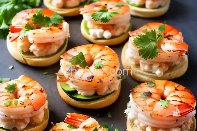 Hawaiian Garlic Shrimp Sliders