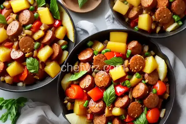 Hawaiian Pineapple Sweet & Sour Smoked Sausage