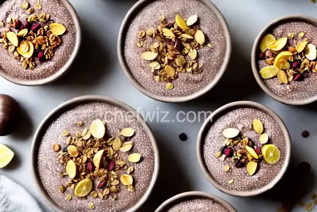 Hazelnut Granola and Chia Pudding Bowls