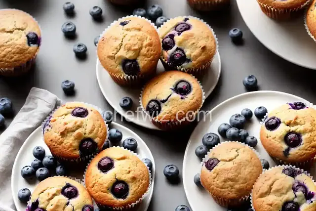 Healthier To Die For Blueberry Muffins