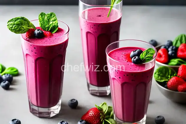 Healthy Berry and Spinach Smoothie