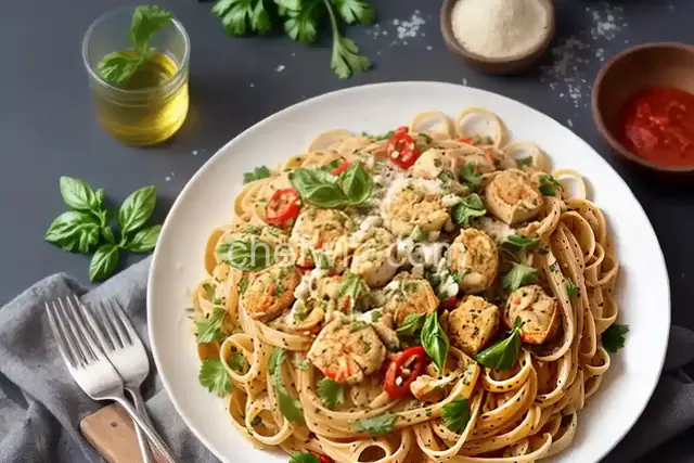Healthy Pasta with Spicy Crab