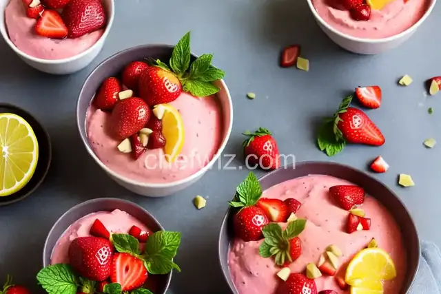 Healthy and Tasty Strawberry Sherbet